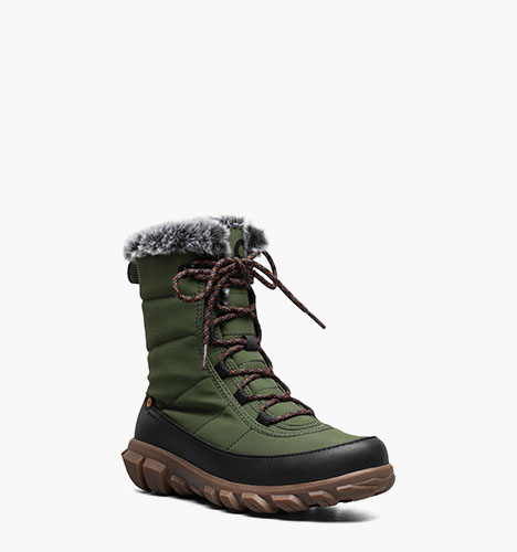 Cedar Quilt Lace Women's Waterproof Boots in Cargo for $155.00