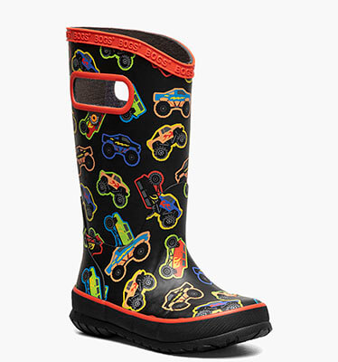 Rainboot Monster Trucks Kids Rainboots in Black Multi for $60.00