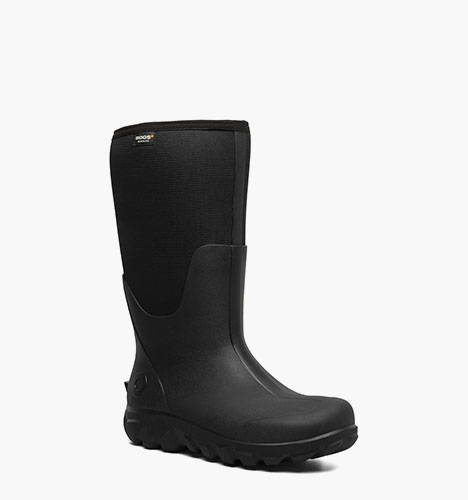 Classic Seamless Tall Men's Farm Boots in Black for $175.00