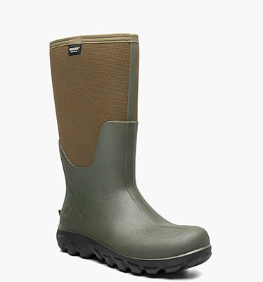 Classic Seamless Tall Men's Farm Boots in Dark Green for $175.00