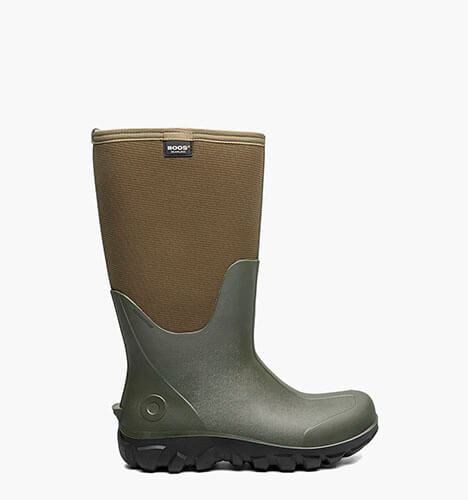 Classic Seamless Tall Men's Farm Boots in Dark Green for $160.00