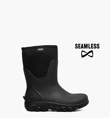 Classic Seamless Mid Men's Farm Boots in Black for $150.00