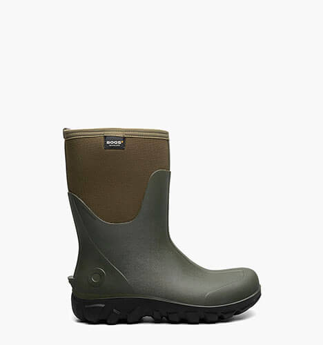 Classic Seamless Mid Men's Farm Boots in Dark Green for $150.00
