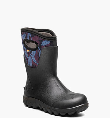 Classic Seamless Mid Outline Leaves Women's Farm Boots in Black Multi for $170.00