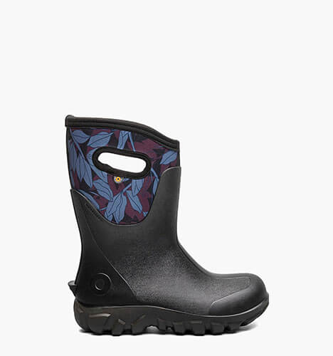 Classic Seamless Mid Outline Leaves Women's Farm Boots in Black Multi for $150.00