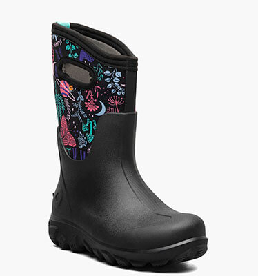 Classic Seamless Cosmic Forest Kids' Winter Boots in Black Multi for $110.00