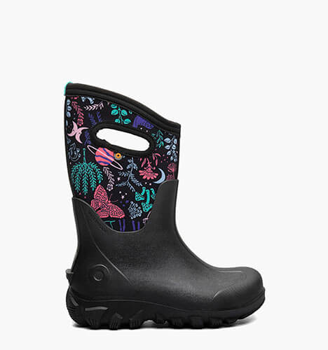 Classic Seamless Cosmic Forest Kids' Winter Boots in Black Multi for $110.00