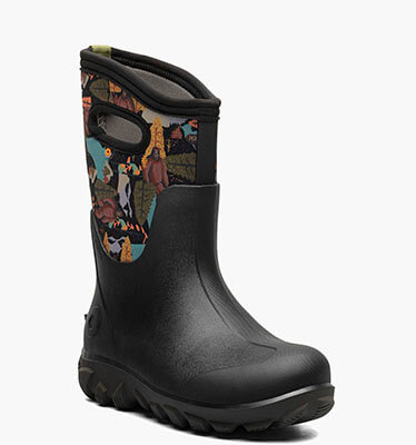 Classic Seamless Yeti Kids' Winter Boots in Black Multi for $110.00