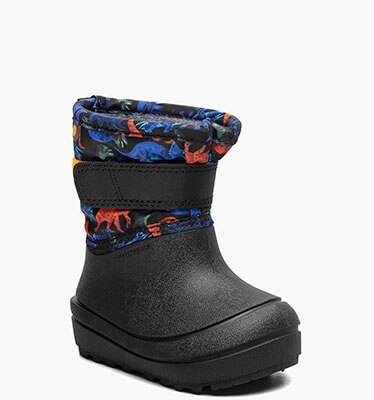 Baby Snow Shell - Real Dino Baby Boots in Black Multi for $70.00