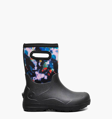York Seamless Tie Dye Kids' Rain Boots in Black Multi for $95.00