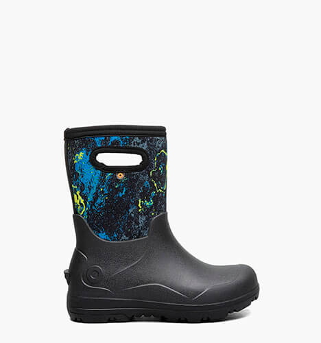 York Seamless Acid Camo Kids' Rain Boots in Black Multi for $95.00