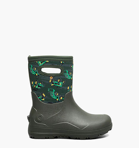 York Seamless Tractors Kids' Rain Boots in Dark Green Multi for $95.00