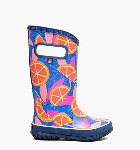 Rainboot Summer Fruit Kids' Rain Boots in Blue Multi for $70.00