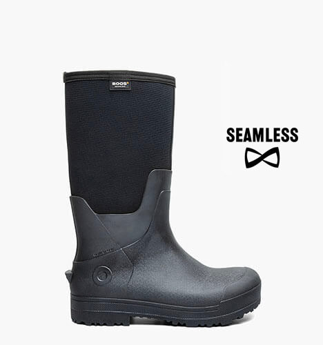 Men's All Season Seamless Farm Boots in Black.