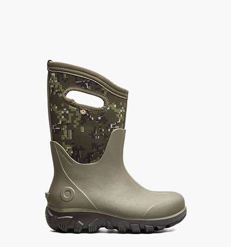Classic Seamless - Crafted Camo Kids' Winter Boots in olive multi for $110.00