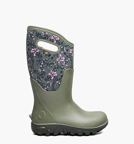Classic Seamless Tall - Demure Floral Women's Farm Boots in olive multi for $180.00