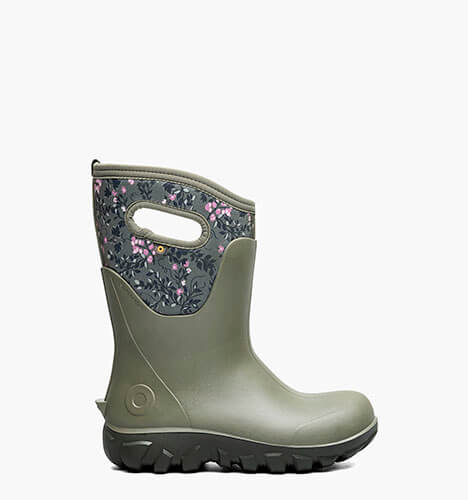 Classic Seamless Mid- Demure Floral Women's Farm Boots in olive multi for $170.00