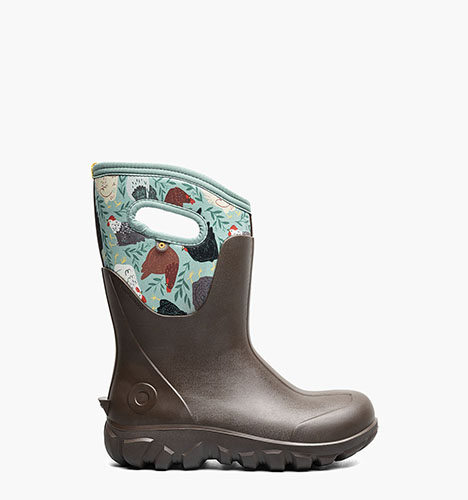 Classic Seamless Mid - Chicken Party Women's Farm Boots in Chocolate Multi for $170.00
