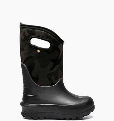 Neo-Classic Tonal Camo Kids Winter Boots in Black for $110.00